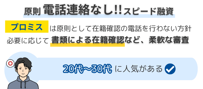 プロミス-原則電話連絡なし