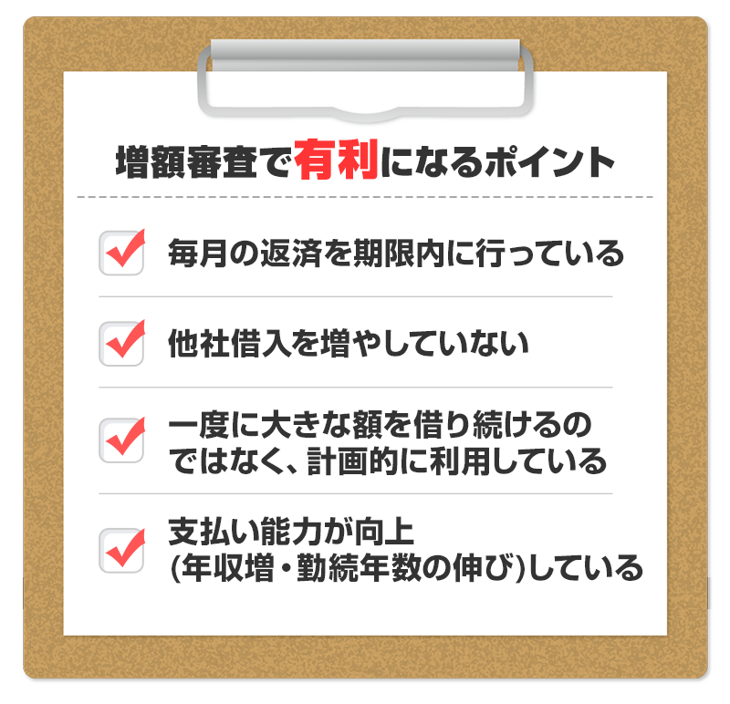増額審査で有利になるポイント
