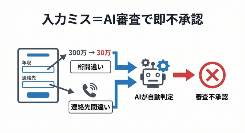 入力ミスによる否決の仕組み