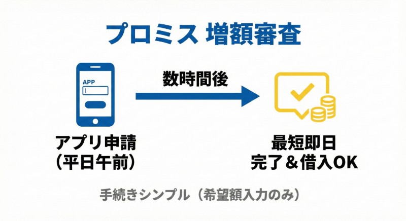 プロミス増額審査図解